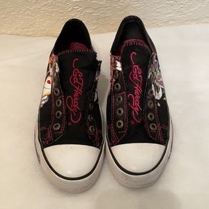 “ED HARDY” SLIP-ONS